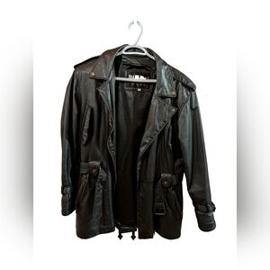 Vintage Cuir Dimitri Black Leather Women's Jacket